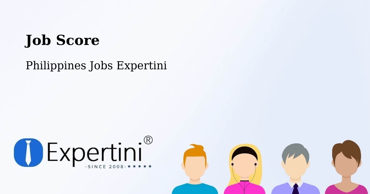 Job Score & Job Description Score Tool – Panan - Philippines Jobs Expertini